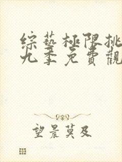 综艺极限挑战第九季免费观看