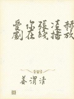 爱你张凌赫电视剧在线播放