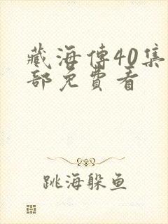 藏海传40集全部免费看