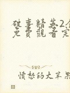 破事精英2全集免费观看完整版