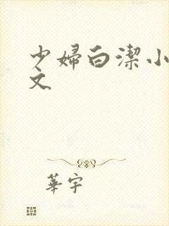 少妇白洁小说全文