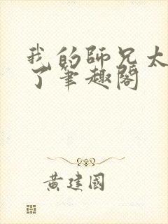 我的师兄太稳健了笔趣阁