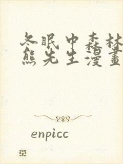 冬眠中森林里的熊先生漫画封面