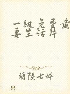 一级免费黄色夫妻生活片