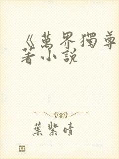 《万界独尊》原著小说封面