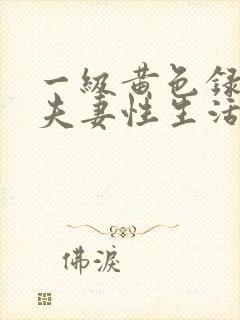 一级黄色录像片夫妻性生活影片一级a