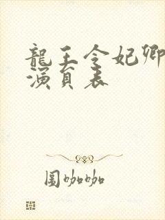 龙王令妃卿莫属演员表