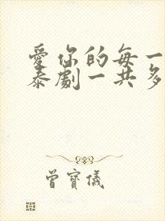 爱你的每一个我泰剧一共多少集