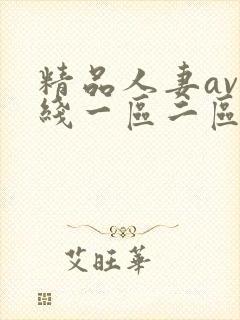 精品人妻av在线一区二区三区