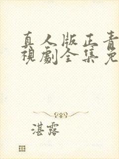 真人版正青春电视剧全集免费观看