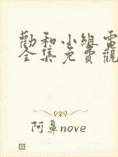 劝和小组电视剧全集免费观看