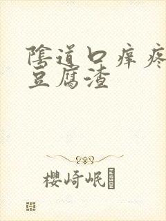 阴道口痒疼白带豆腐渣封面