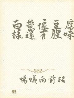 白带像豆腐渣一样还有腥味封面