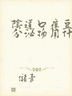 阴道口痒豆腐渣分泌物用什么药