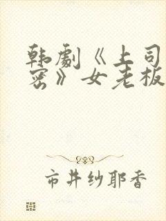 韩剧《上司的秘密》女老板叫什么电影