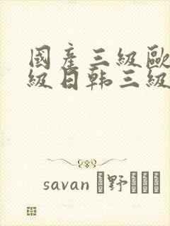 国产三级欧美三级日韩三级