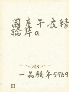 国产午夜精品理论片a