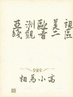 亚洲欧美视频在线观看二区