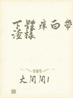 下体痒白带豆腐渣样