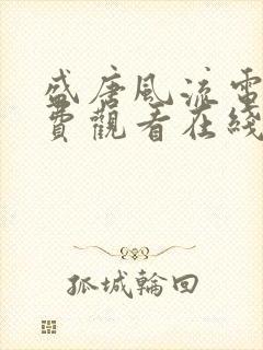 盛唐风流电影免费观看在线播放