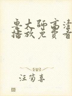 鲁大师高清在线播放免费看