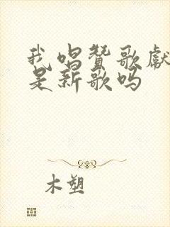 我唱赞歌献祖国是新歌吗封面