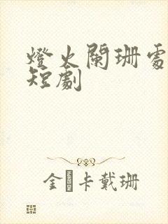 灯火阑珊处免费短剧