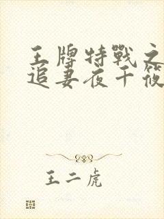 王牌特战之军少追妻夜千筱章节