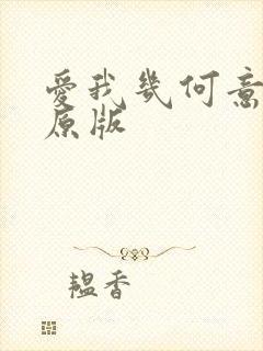 爱我几何意大利原版封面