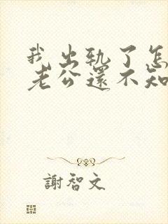 我出轨了怎么办老公还不知道封面