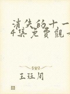 消失的十一层24集免费观看