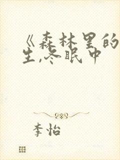 《森林里的熊先生,冬眠中封面