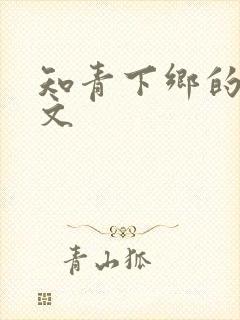 知青下乡的年代文