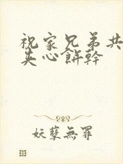 祝家兄弟共享后夹心饼干封面