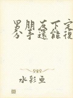 男朋友下定决心分手还能复合吗封面