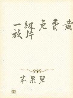 一级免费黄色播放片