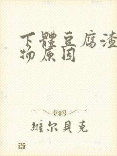 下体豆腐渣分泌物原因