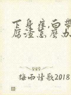 下身痒,白带豆腐渣怎么办