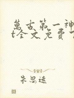 万古第一神txt全文免费下载