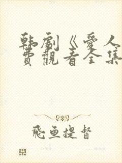 韩剧《爱人》免费观看全集高清版中