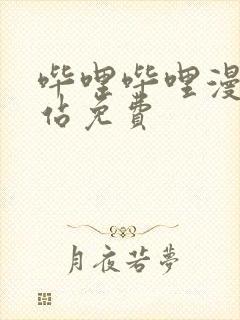 哔哩哔哩漫画网站免费