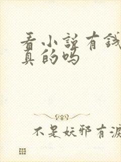 看小说有钱赚是真的吗封面