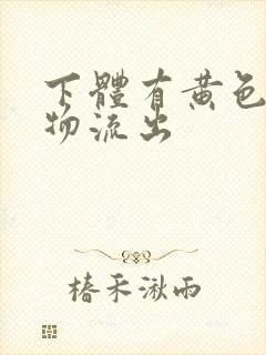 下体有黄色分泌物流出