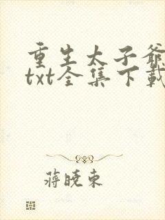 重生太子爷唐生txt全集下载