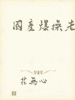 国产爆操老熟女