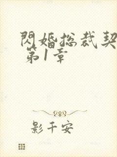 闪婚总裁契约妻 第1章