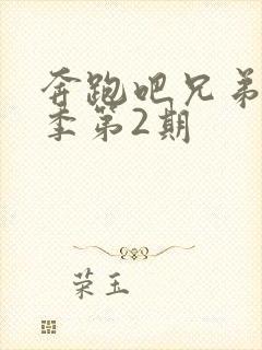 奔跑吧兄弟第2季第2期封面