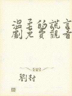 温柔的谎言电视剧免费观看在线