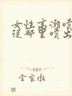 女性高潮喷水是从哪里喷出来的