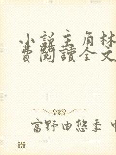 小说主角林峰免费阅读全文最新章节